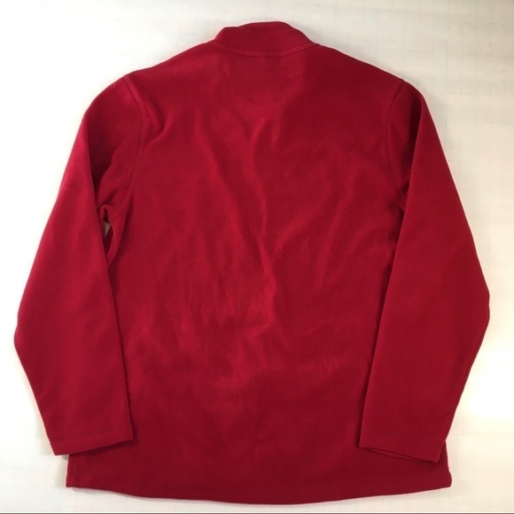 Club Room Men's Red Stretch 1/4-Zip Fleece Sweatshirt Size Large - Picture 11 of 12